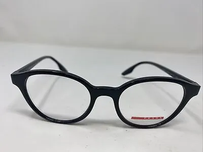 Prada Eyeglasses Frame Vps01m 1ab-1o1 50-19-145 Black Full Rim Bg51 • $92.50