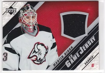 2005-06 Upper Deck MARTIN BIRON Game-used Jersey Card • $5.60