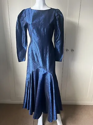 Homemade Vintage 1980s Evening Prom Dress Ball Gown Size Medium • £45