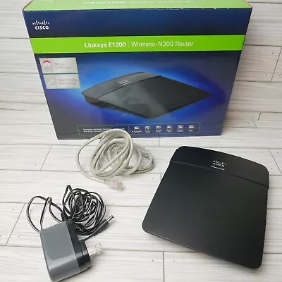 Linksys E1200 300 Mbps 4 Port 10/100 Wireless N Router N300 Wi-Fi Router • $9.90