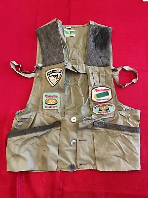 Vintage Sportswear Hunting Skeet Shooting Vest With Patches Size Med To Large • $29