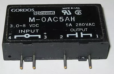 Gordos Solid State Relay - 280V - 5A -  M-0AC5AH - 280 VAC - SPST NO Contacts • $9.95