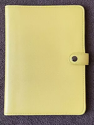 FRANKLIN COVEY Snap Planner Cover CREAMY LEMON CHIFFON YELLOW Hard 2 Find Color • $29.95