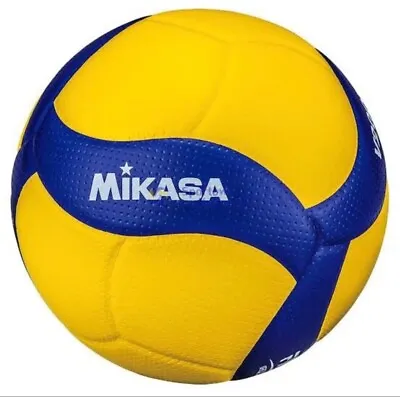 Mikasa V200W FIVB Indoor Volleyball - Blue/Yellow Match Ball [Size.5] • $36