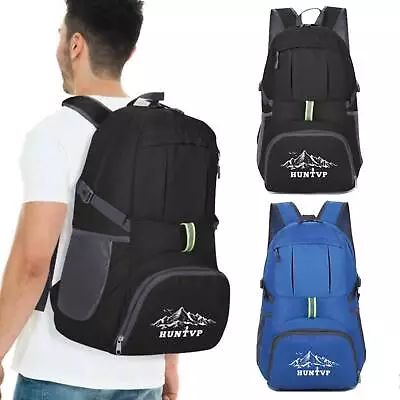 30L Camping Hiking Backpack Waterproof Foldable Men Women Travel Rucksack Bag • £9.99