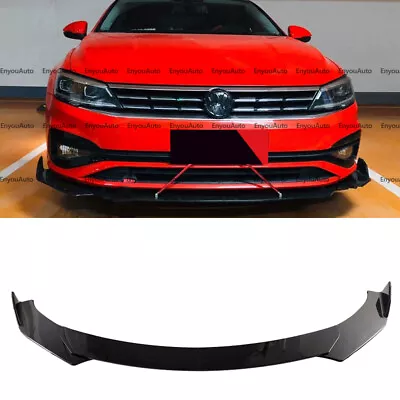 For Volkswagen CC Universal Front Bumper Lip Spoiler Splitter Glossy Black • $47.50