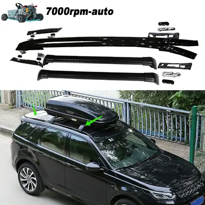 4PCS Roof Rack Rails Crossbar Fit For Land Rover Discovery Sport 2015-2023 Black • $573.31