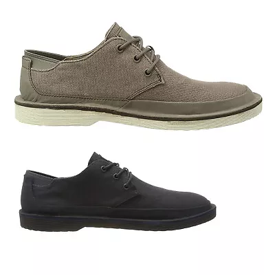 Camper Mens Shoes Morrys K100088 Casual Low-Profile Lace-Up Nubuck Textile • £34.36