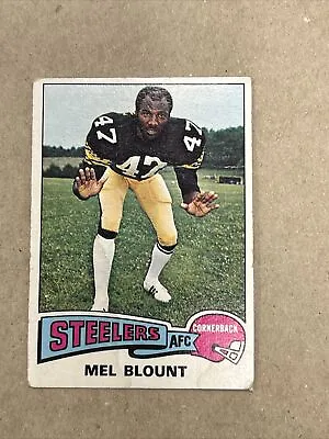 1975 Topps #12 Mel Blount Ex-Mint RC Rookie Steelers Miscut • $10