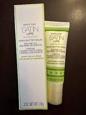 Mary Kay Satin Lips - Shea Butter Lip Balm - White Tea & Citrus -.3 Oz. • $4.97