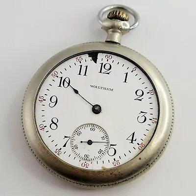 1907 Waltham Usa Grade 610  Antique Mechanical Pocket Watch Art Deco Vintage  • £60