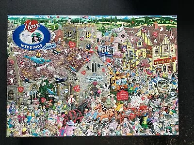 Gibsons Jigsaws 1000 Pieces I Love Weddings Mike Jupp Complete G7095 • £3.75