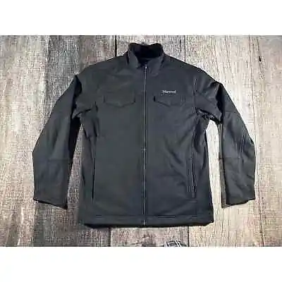 Marmot Hawkins Fleece Jacket Size XXL Black Performance Zip Logo • $49.99