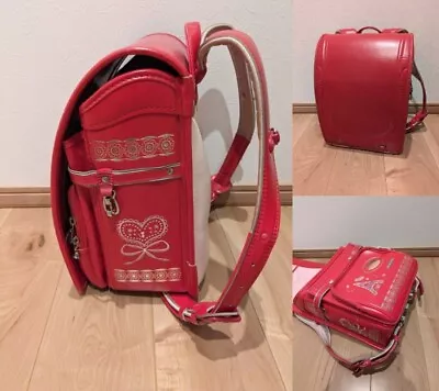 Randoseru Backpack School Bag Used In Japan Very Cute Design Pink • £41.84