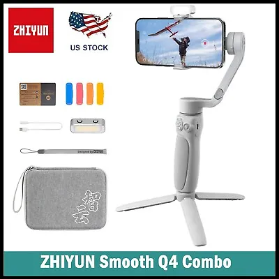 ZHIYUN Smooth Q4 Combo 3-Axis Smartphone Gimbal Stabilizer For IPhone Samsung • $89.99