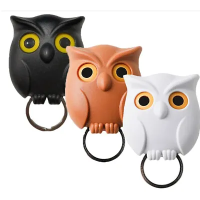 Night Owl Magnetic Wall Key Holder Hook Hanging Key It Will Open Eye Keychain • £5.29