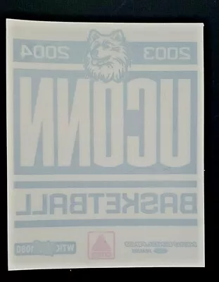 Vintage 2004 Uconn Huskies Static Cling Window Sticker Decal NCAA / Citgo • $7.65