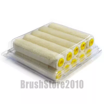 Box Of 10x 4  Simulated Mohair Mini Radiator Roller Sleeves • £10.80