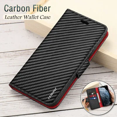 $10.99 • Buy Leather Case IPhone 12 Pro Max 13 11 XR XS X 8 7 Plus Magnetic Flip Wallet Cover