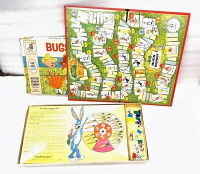 Looney Toons Vintage Bugs Bunny  Board Game 1961 Milton Bradley Old! • $19.99