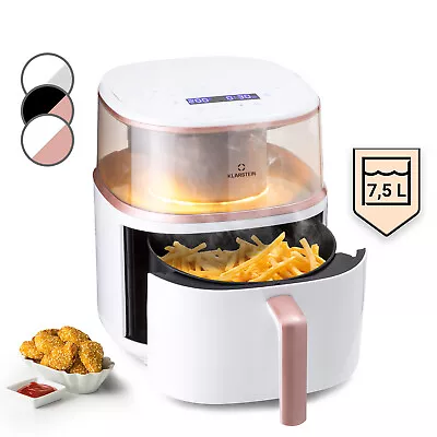 Air Fryer Steamer 1500 W 7.5 L Hot Air Fryer Healthy Cooking 16 Programmes White • £106.99