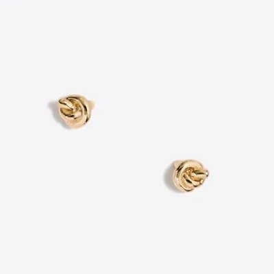 J.Crew Women's Knotted Stud Earrings NWT 22.50 Gold Style EC726 • $7.50