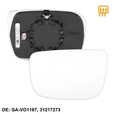 Left Driver Side Heated Mirror Glass W/ Backing Plate For Volvo XC60 2010-2017 • $18.49