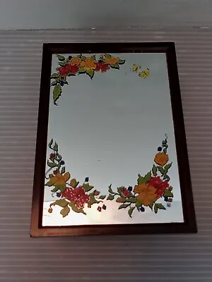 Vintage 1978 Yaps Music Box Love Story Floral Mirror Decor End Table - Works! • $10.56