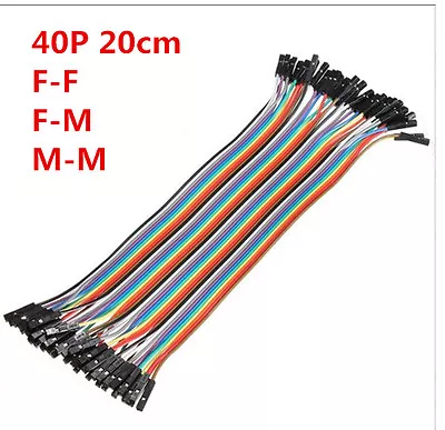 40pcs 20cm Jumper Wire Dupont Cable Dupont Line For Arduino F/F F/M M/M • $3.82