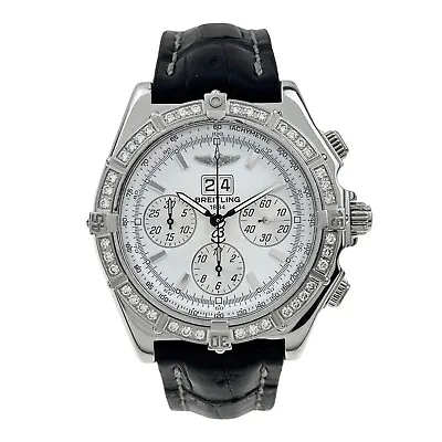 Breitling Crosswind Special 44mm Automatic Watch A44355 W/ Diamond Bezel • $4750