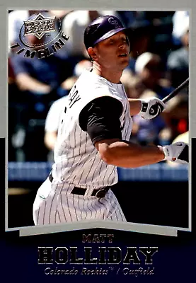 2008 Upper Deck Timeline #24 Matt Holliday Colorado Rockies • $1.59