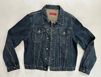 £15.10 • Buy Mens RIVER ISLAND Short Unlined Denim Jeans Button Up Lg/Sleeve Jacket UK M Blue