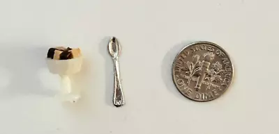 Dollhouse Miniature Dessert Sundae Spoon Scale 1:12 Vintage • $3.50