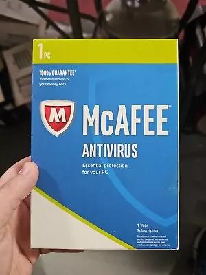 NEW SEALED McAfee Antivirus - 1 PC 1 Year - DIGITAL CODE If Possible • $13