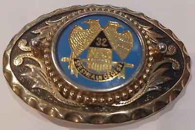 Double Eagle Spesmeaindeoest  32nd Degree Mason Belt Buckle  Vintage • $12.99