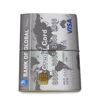 3D Visa Credit Card Pattern Identity Card Ticket Passport Holder Protect Cover • $7.99