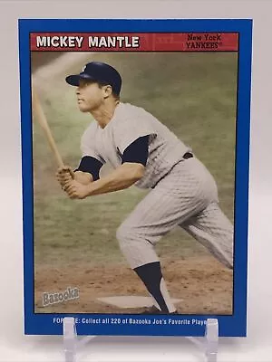 2006 Topps Bazooka Blue Fortunes Mickey Mantle #15 New York Yankees • $4