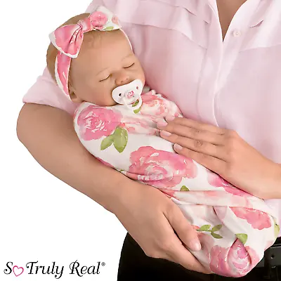 £142.29 • Buy Ashton-Drake Rosie Baby Doll With Custom Swaddle Blanket By Marissa May