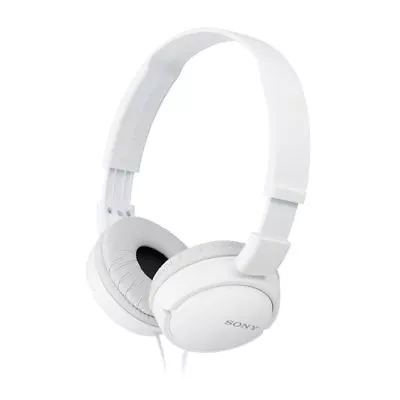 £13.50 • Buy WHITE Sony Headphones MDR-ZX110 Overhead Foldable Stereo Sound Headband 