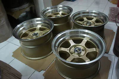 For Miata MX5 Civic Roadster E30 Na8c Na6 JDM 15  V Style Pcd100x4 Wheels Rims • $885.73