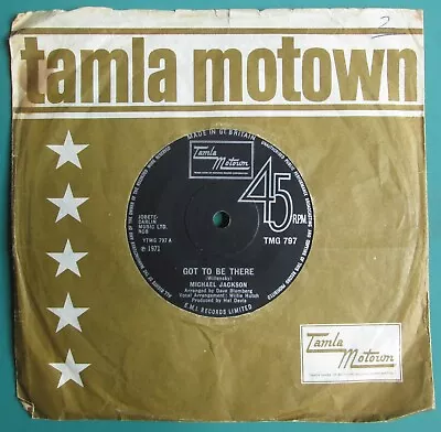 Michael Jackson: Got To Be There 7  Vinyl Single 1st 1972 UK Press Tamla TMG 797 • £5.75