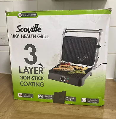 Scoville 180 Degree Tabletop Health Grill  Adjustable Temperature Non-stick • £7