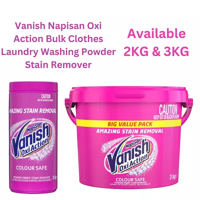 Vanish Napisan Oxi Action Bulk Clothes Laundry Washing Powder Stain Remover • $25.40