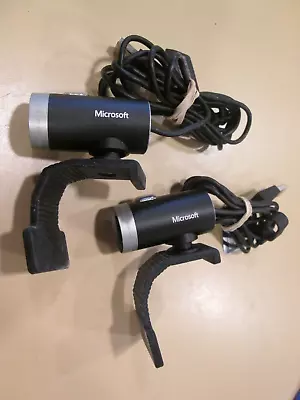 Lot Of 2! Genuine Microsoft LifeCam HD 5000 USB WebCam 1415 X823015-001 • $19.99