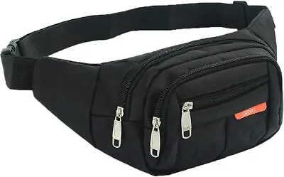 Men Women Fanny Pack Belt Waist Bag Cross Body Sling Shoulder Travel Sport Pouch • $8.99