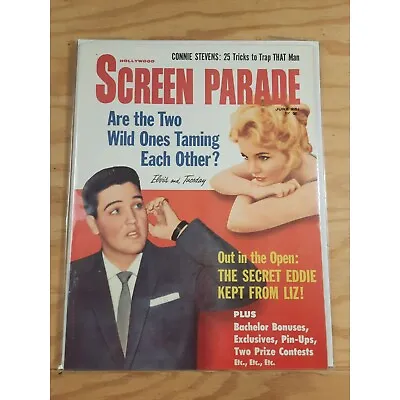 Vintage Hollywood Screen Parade Magazine Elvis Presley Original Publication Vol • $145
