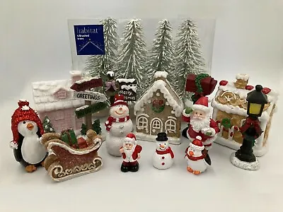 Christmas Village Miniature Figures Ornaments Decorations Sets Scenes -Choose • £4.29