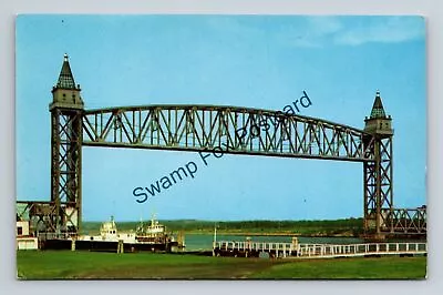 Postcard Railroad Bridge Over Cape Cod Canal Massachusetts • $3.99