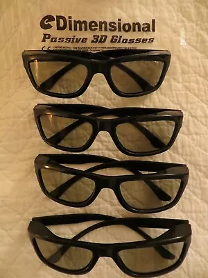 3D Glasses Cinema Passive 3D TVs Projectors Circular Polarized RealD 4 NEW! • $9.99