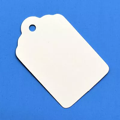 White Unstrung Merchandise Tags #7-2 1/4” X1 7/16” - Pack Of 1000 Blank Tags ... • $31.31